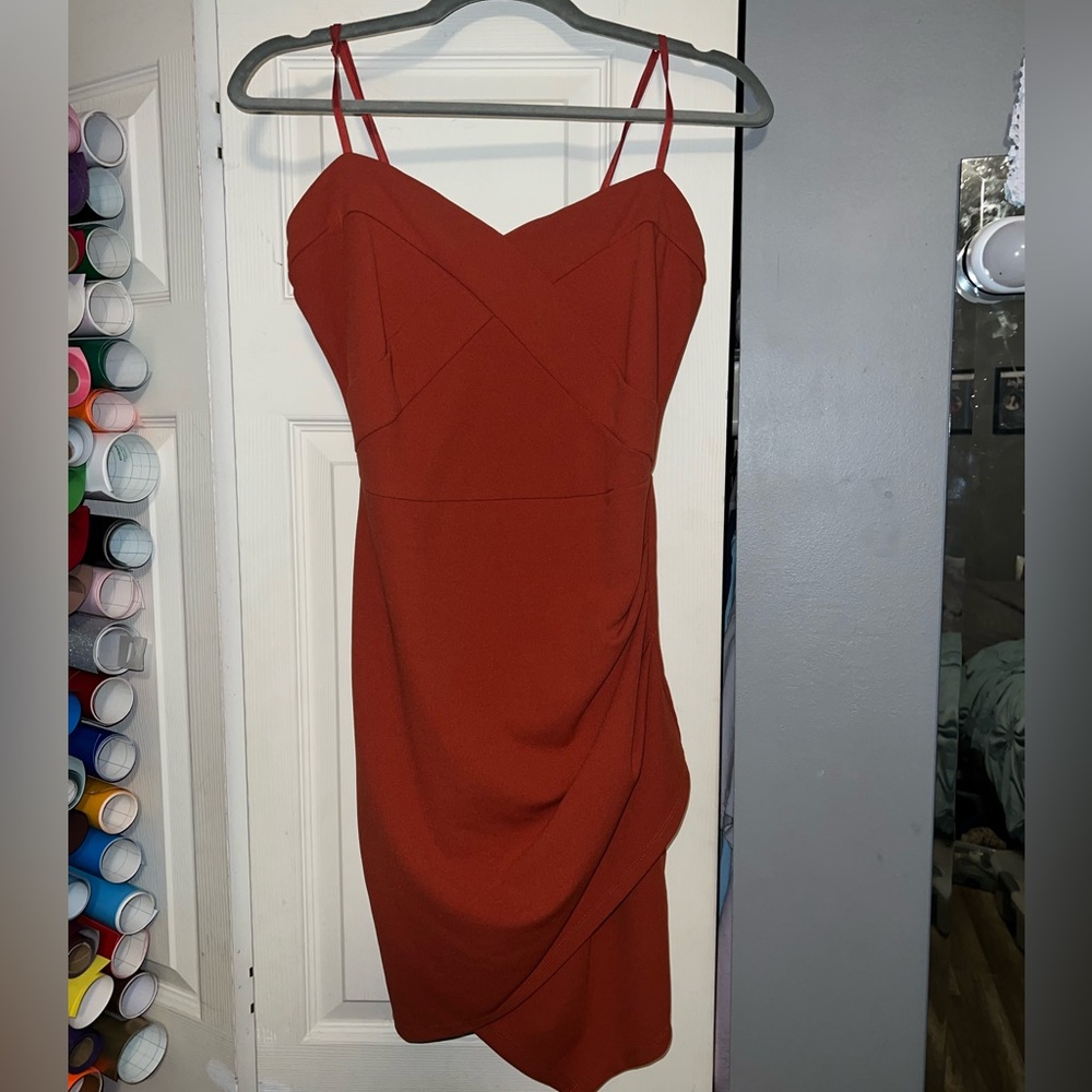Burnt orange dress